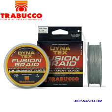 Шнур плетёный Trabucco Dyna-Tex Fusion BR Smoke диаметр 0,30мм размотка 100м серый